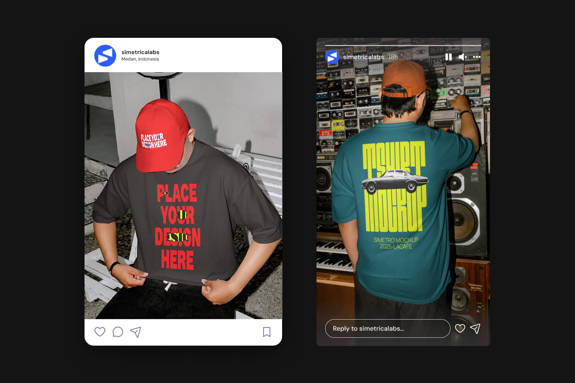 Cap & T - Shirt Mockup
