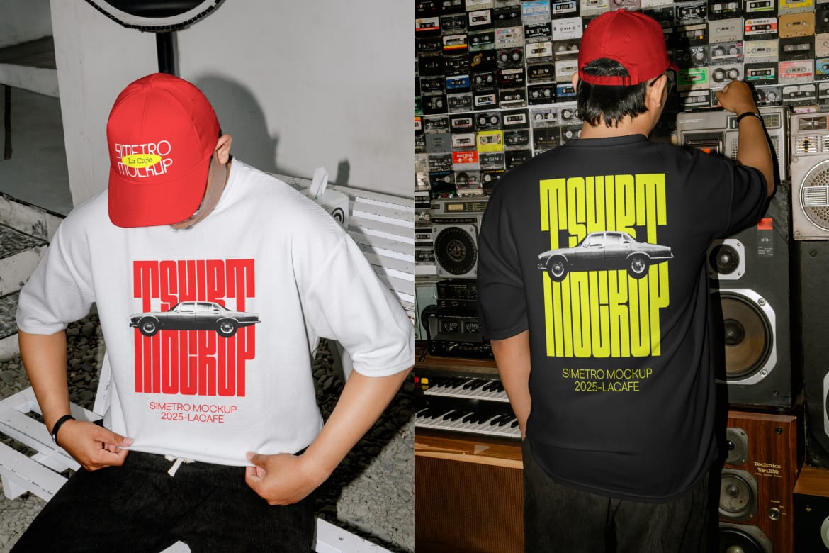Cap & T - Shirt Mockup