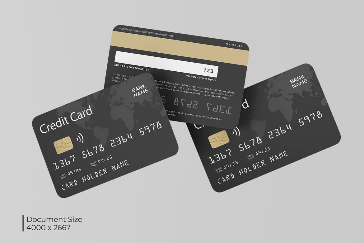 Credit Card Mockup