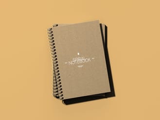 Spiral Notebook Free Mockup