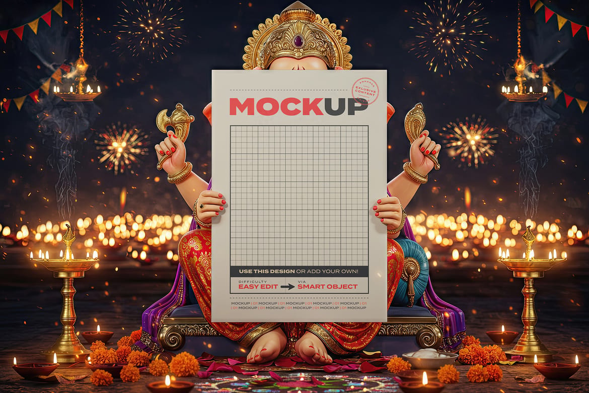Ganesha Poster Mockups