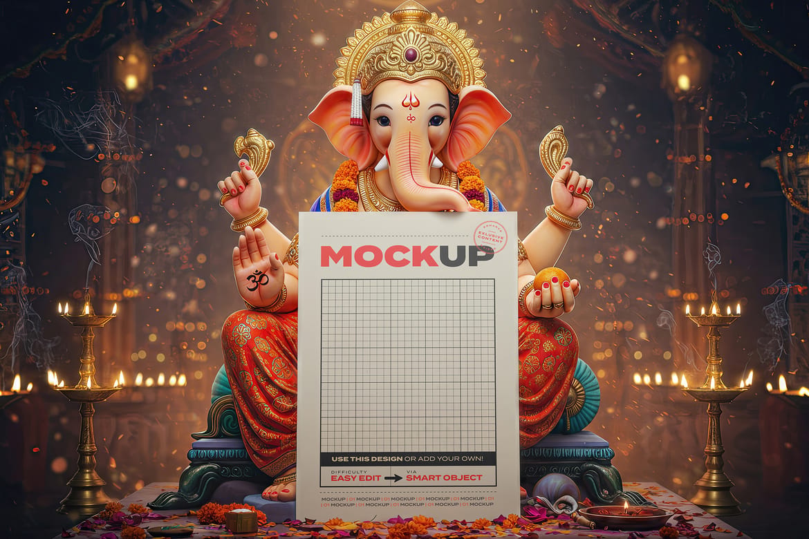 Ganesha Poster Mockups