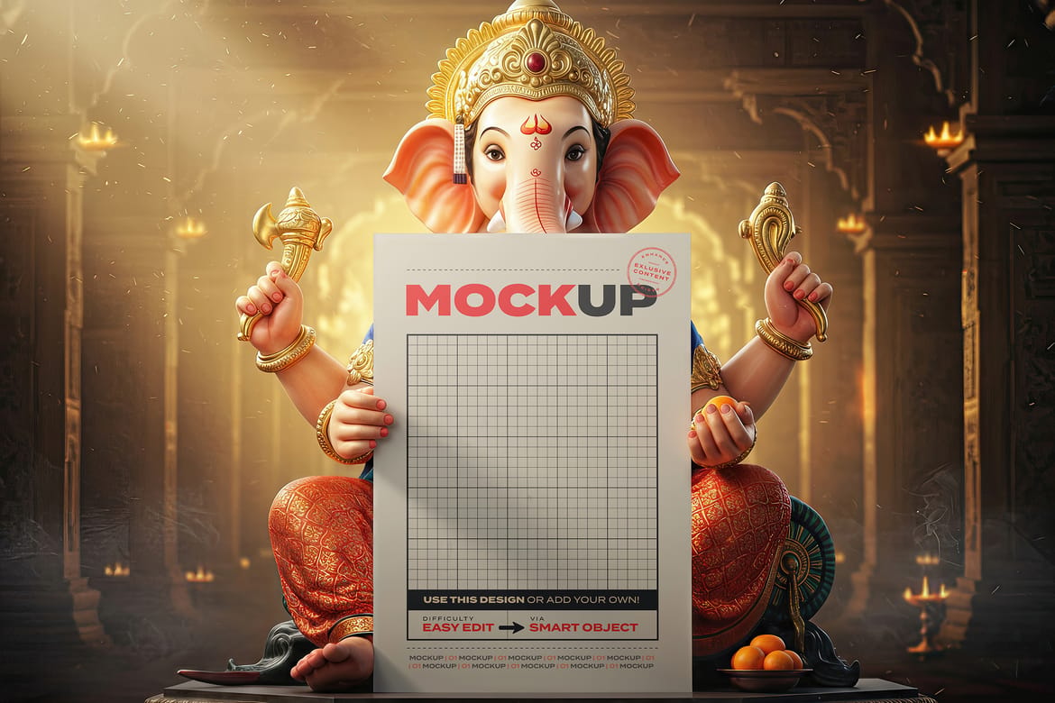 Ganesha Poster Mockups