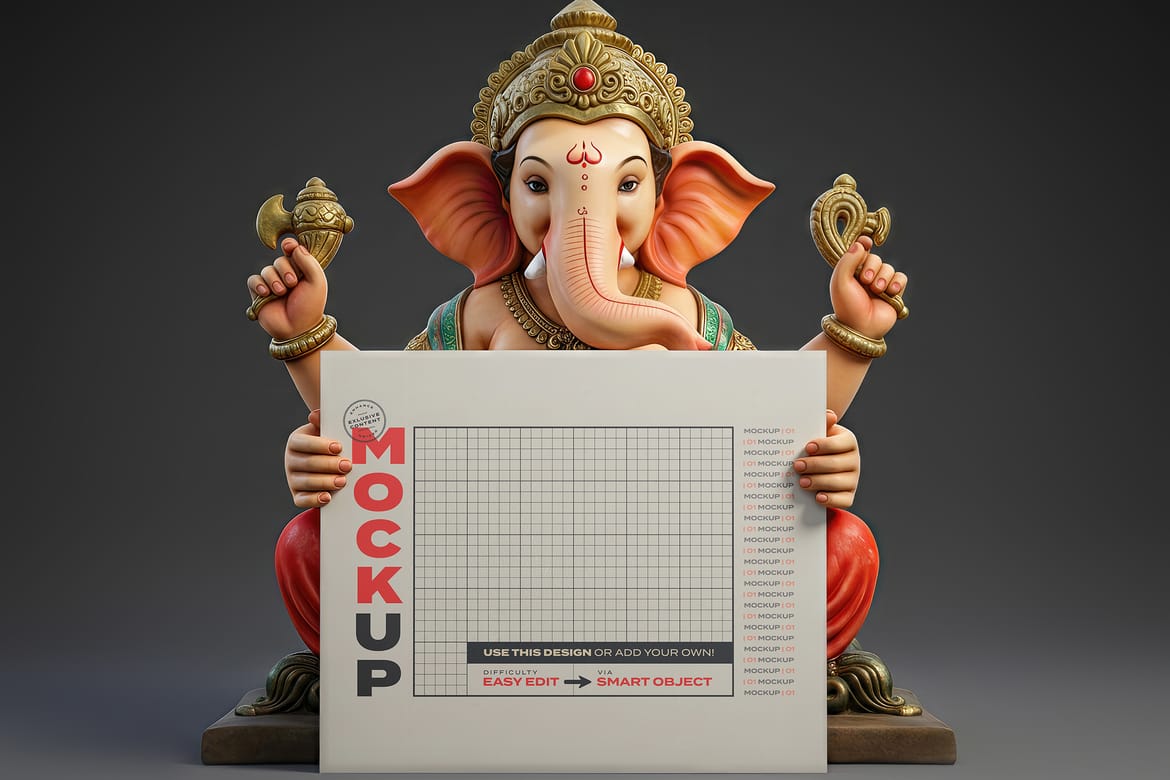 Ganesha Poster Mockups