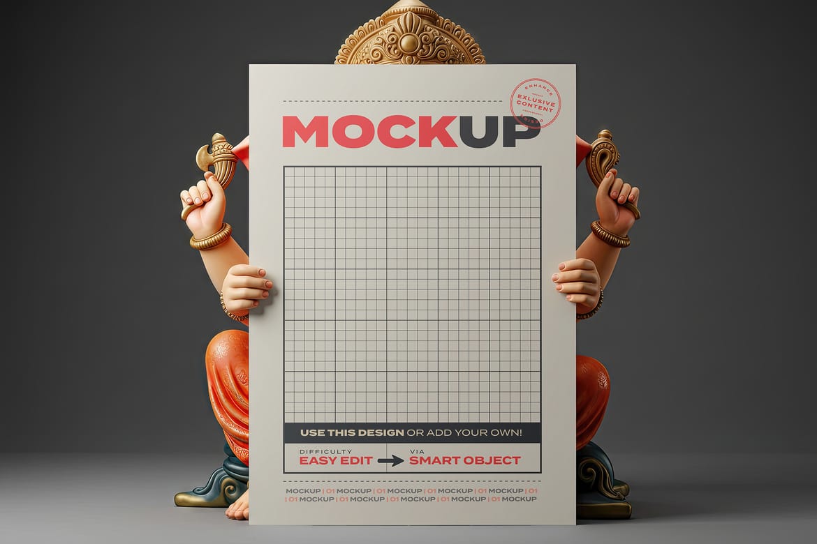 Ganesha Poster Mockups