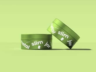 Metal Slim Jar Free Mockup