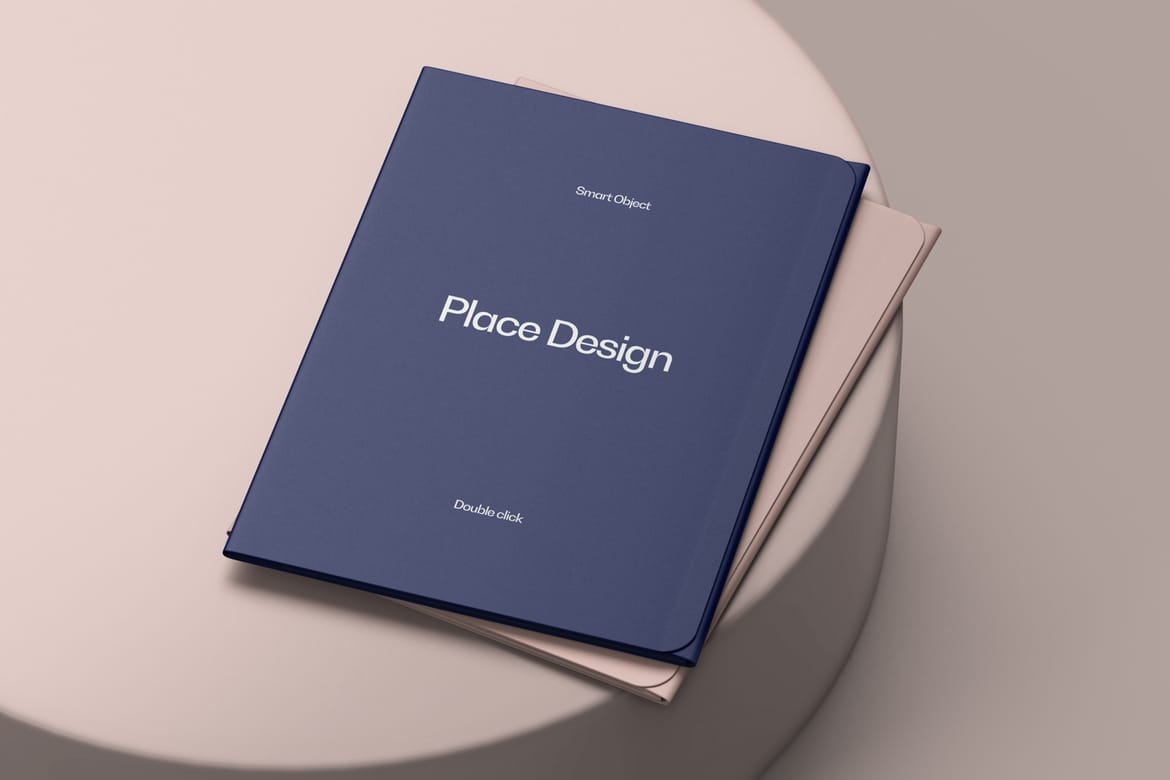 A4 Presentation Folder with Letterhead Mockup