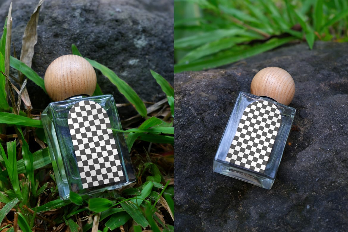7 Outdoor Perfume Bottle Mockup Bundle