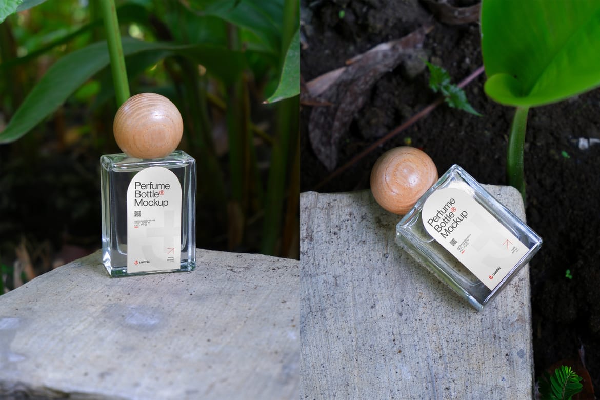 7 Outdoor Perfume Bottle Mockup Bundle