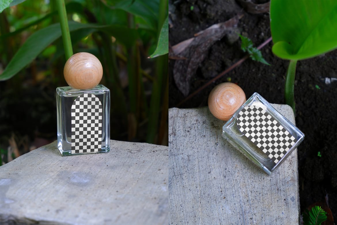 7 Outdoor Perfume Bottle Mockup Bundle