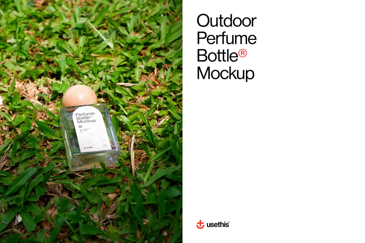 7 Outdoor Perfume Bottle Mockup Bundle