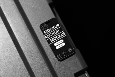 Realistic Smartphone Mockup on Surface