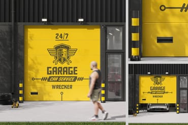 Garage Door Branding Mockup