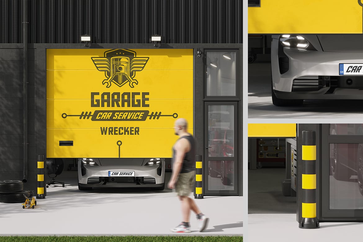 Garage Door Branding Mockup