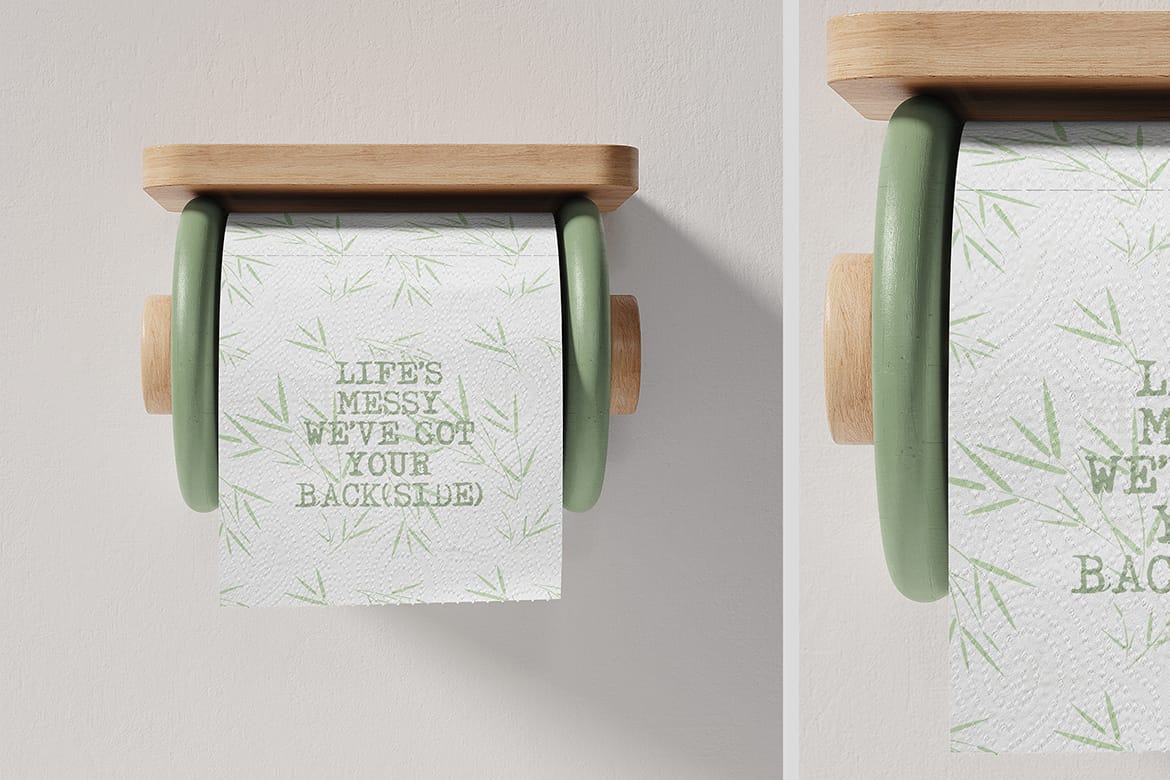 Toilet Tissue Paper Roll Mockup