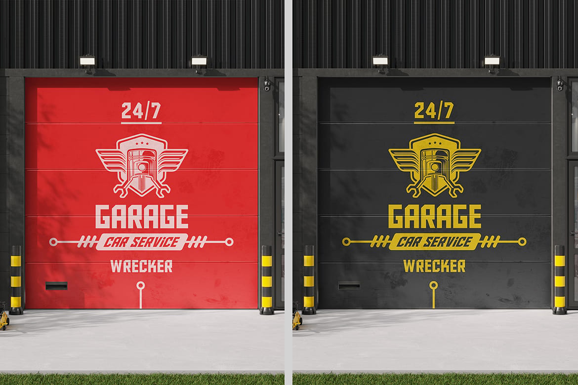Garage Door Branding Mockup