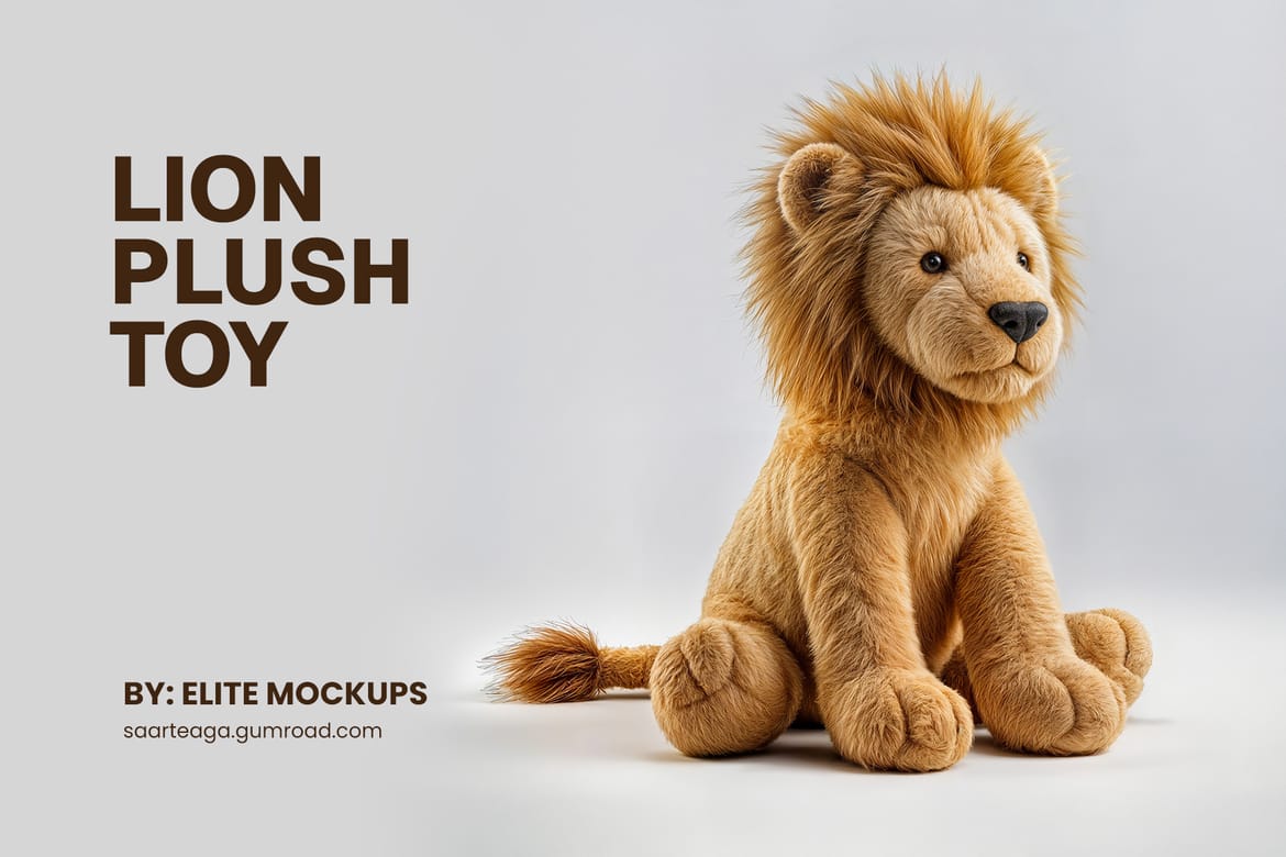 Set of 5 Ultra-Realistic Plush Toy Animals