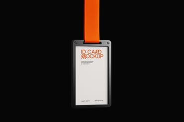 Minimalist ID Card Holder Mockup – High-Resolution PSD