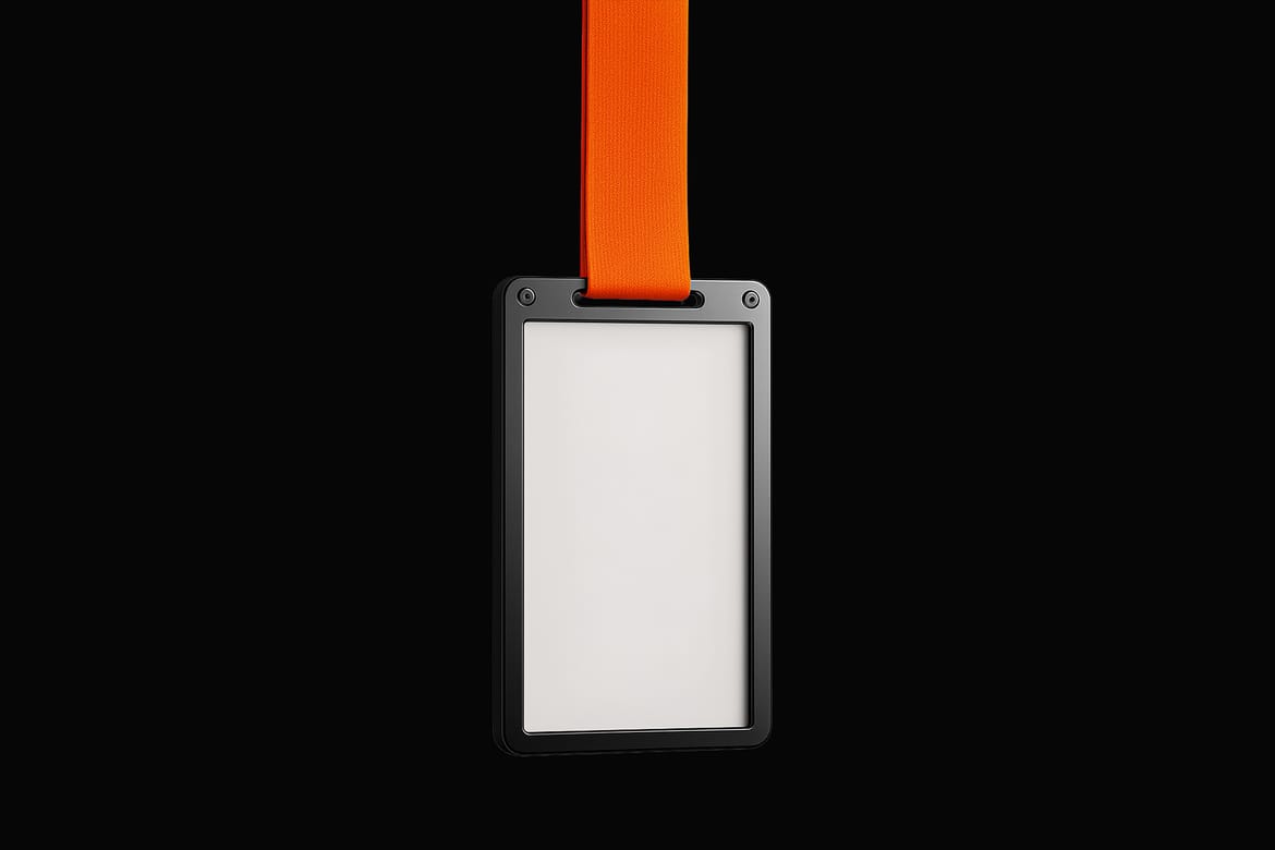 Minimalist ID Card Holder Mockup – High-Resolution PSD