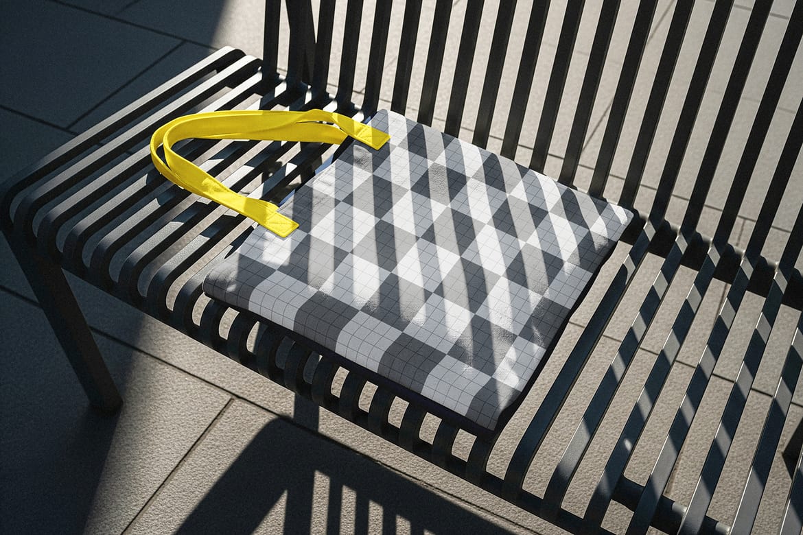 Modern Tote Bag Urban Mockup