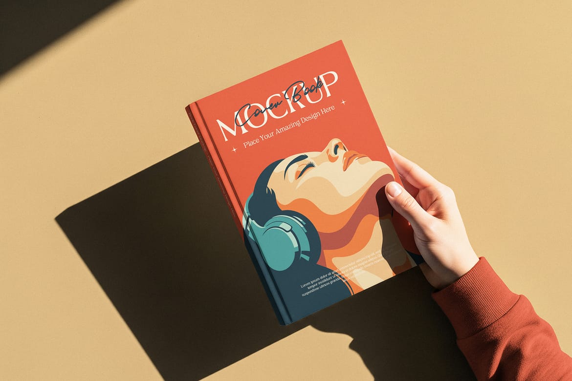 Minimalist Book Cover Mockup