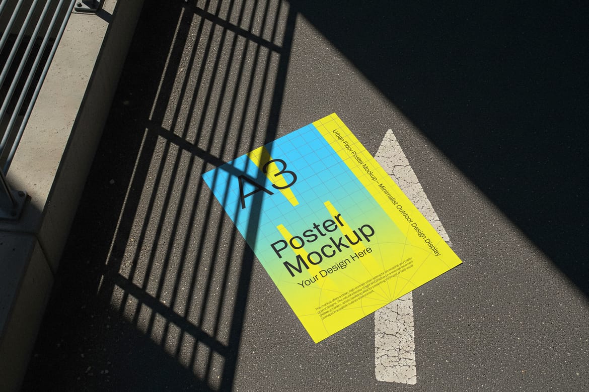 Minimalist Urban Poster Mockup