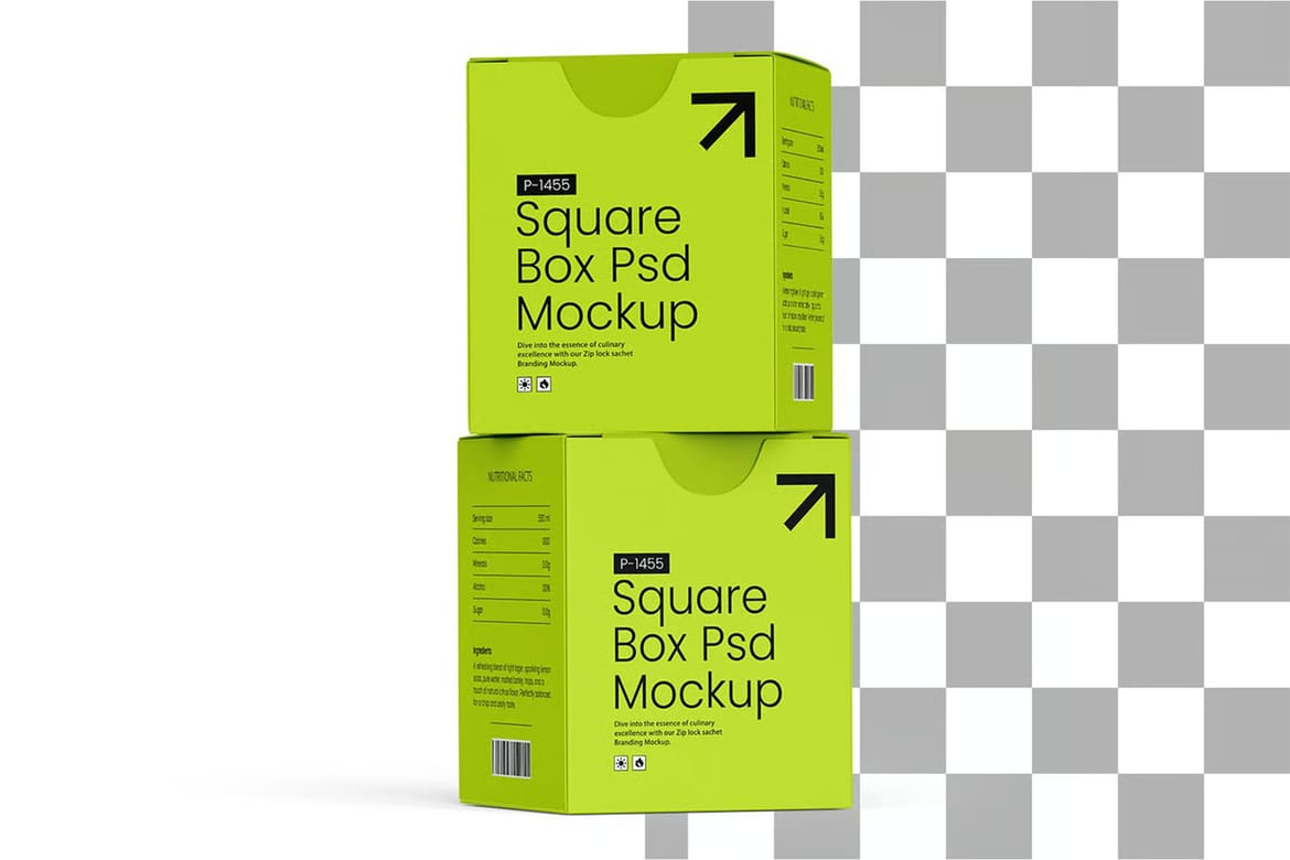 3d candle box mockup design