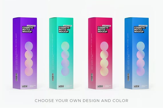 50ml toothpaste mousse cosmetic bottle mockup