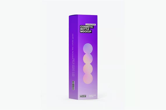 50ml toothpaste mousse cosmetic bottle mockup