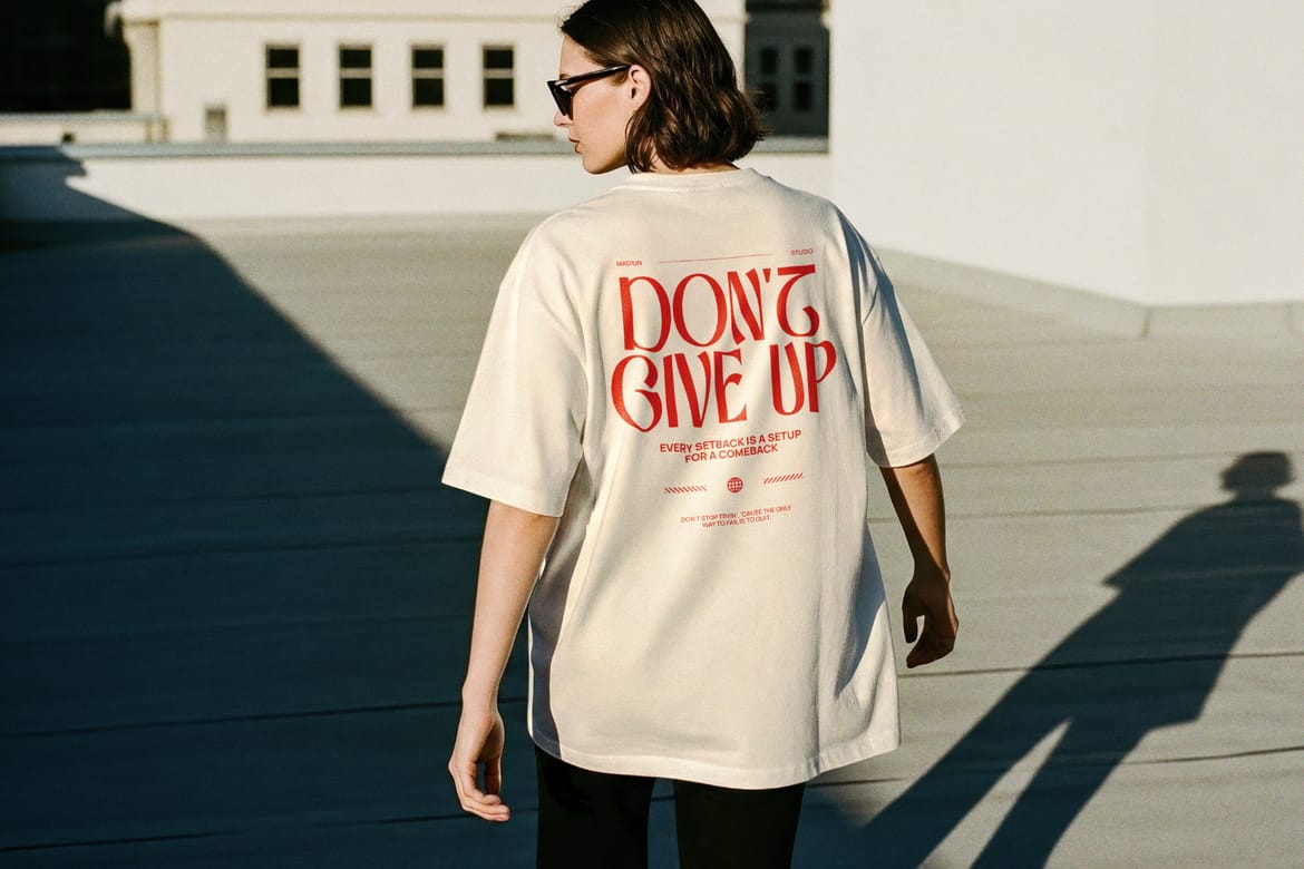8 Vintage Oversized T-Shirt Mockups VOL. 01