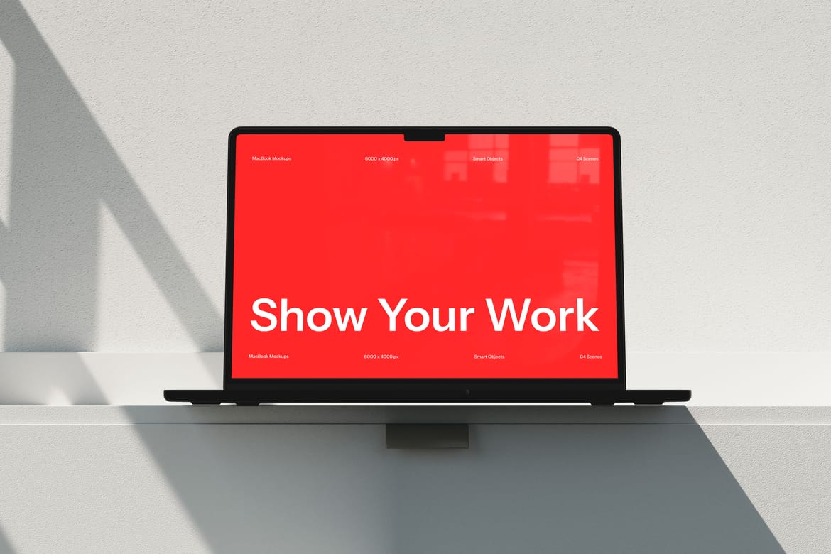 Minimal MacBook Mockup 2