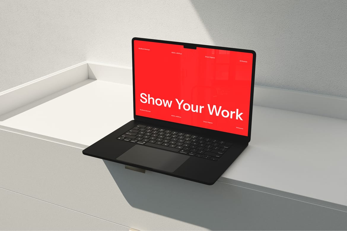 Minimal MacBook Mockup 3