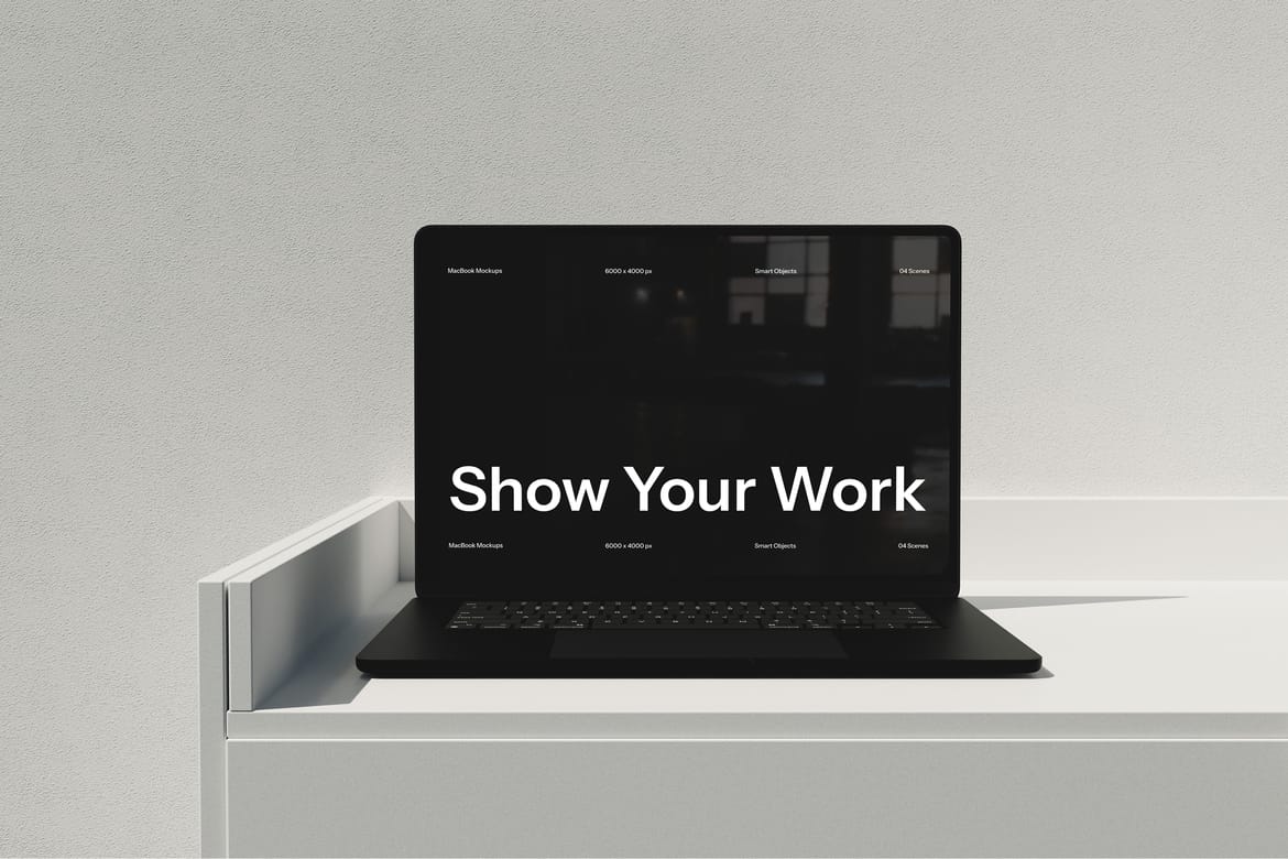 Minimal MacBook Mockup 4