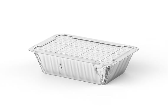 Aluminum Food Tray Container Mockup