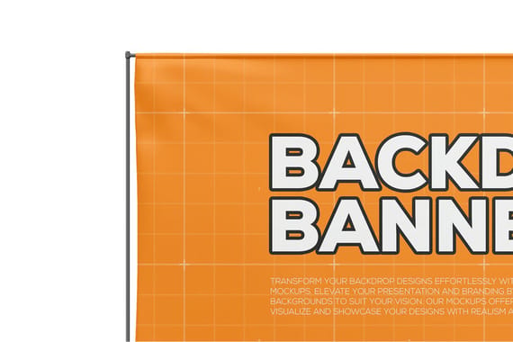 Backdrop Banner Stand Mockup
