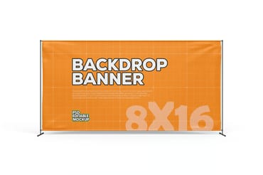 Backdrop Banner Stand Mockup