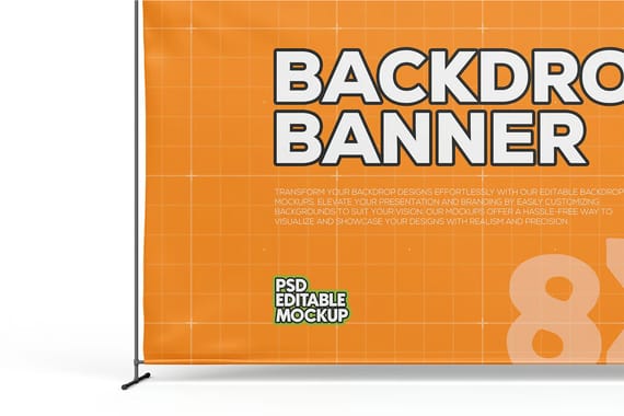 Backdrop Banner Stand Mockup