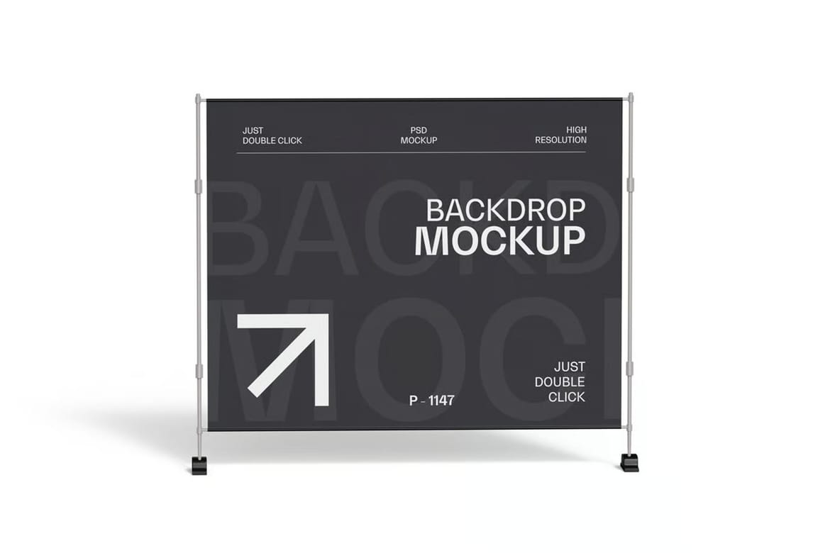 Backdrop Banner Stand Mockup