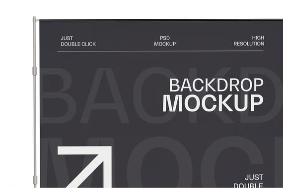 Backdrop Banner Stand Mockup