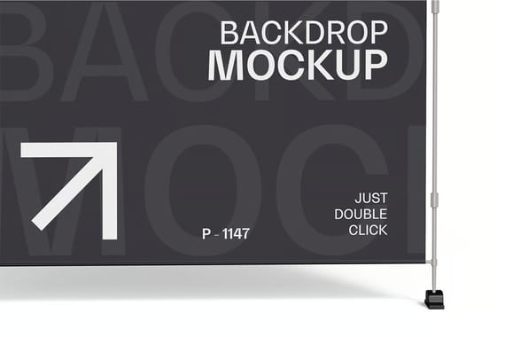 Backdrop Banner Stand Mockup