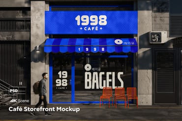 Cafe Storefront Mockup