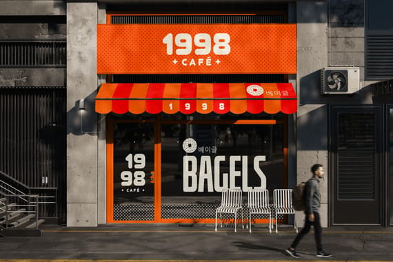 Cafe Storefront Mockup