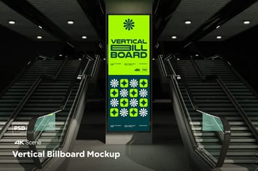 Vertical Billboard Mockup
