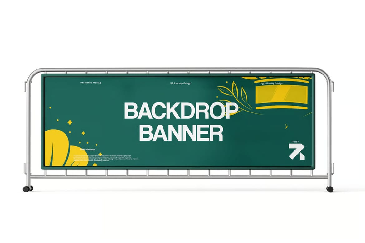 Barrier Banner Mockup Set