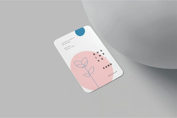 2.2x3.3 EU Size Name Card Mockups