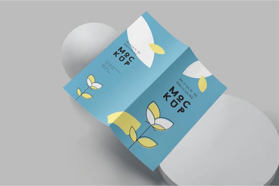 2 Fold DL Size Brochure Mockups