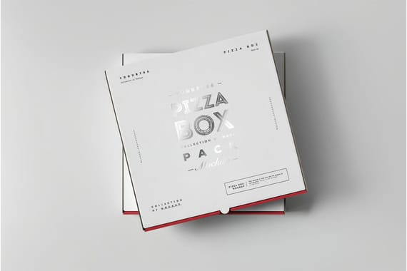 32 Pizza Box Mock-up