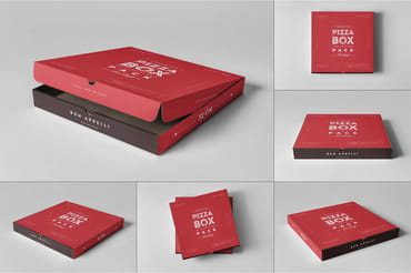 32 Pizza Box Mock-up