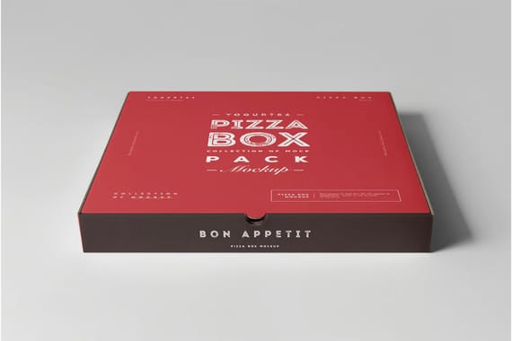 32 Pizza Box Mock-up