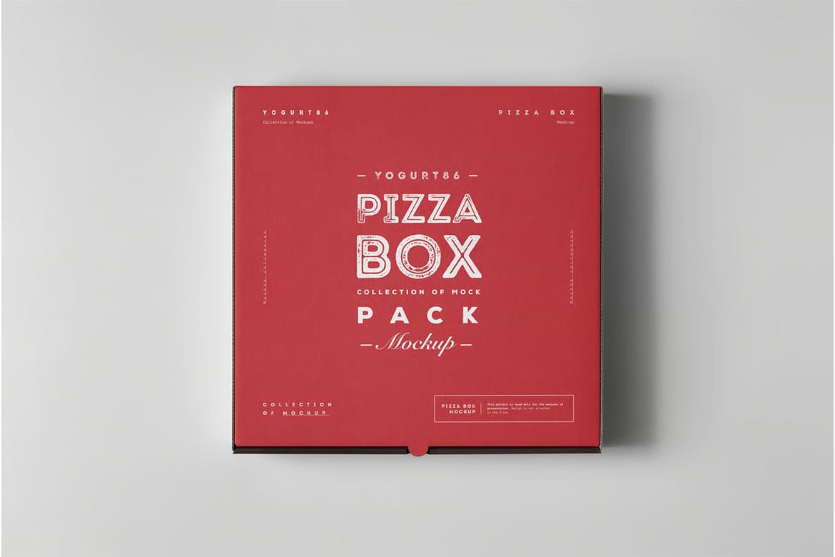 32 Pizza Box Mock-up